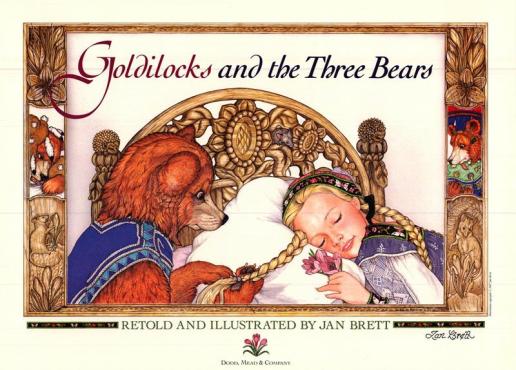 JanBrett Goldilocks and the three bears
